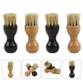 thumbnail image 4 of Cepillo de madera para zapatos, 4 unidades, multifunción, color negro y caqui., 4 of 5