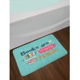 thumbnail image 2 of Book Bath Mat, Books are a Uniquely Portable Magic Inspirational Writing Print in Pastel Colors, Plush Bathroom Decor Mat with Non Slip Backing, 29.5" X 17.5", Multicolor, by Ambesonne, 2 of 2