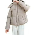 thumbnail image 5 of Sriper Womens Padded Jacket Zip up Stand Collar Windproof Thermal Quilted Coats Long Sleeve Thick Warm Down Coat Soild Color Fashion Casual Winter Outerwear Snow 2025 Trendy Clothes Fit Going Out, 5 of 5