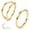 Gold, variant on 2Pcs Titanium Nose Rings for Women: Hypoallergenic Double Hoop Nose Rings Cartilage Earrings Conch Tragus Rook Piercing Jewelry 16G 18G 20G 6MM 8MM 10MM