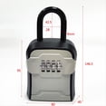 thumbnail image 2 of Caja de Seguridad, Caja Seguridad con Llave Caja Seguridad con Combinación Portátil Montada en Pared, Caja Seguridad con Llave para Exteriores, Almacenamiento Llaves de Apartamento, 2 of 6
