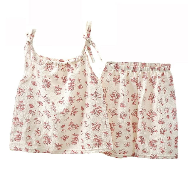 Zpanxa Ensembles d'Été pour Filles Bébé Mignon Imprimé Léopard à Empiècements Manches Courtes Col Rond Ensemble Short 2-3 Ans