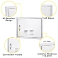 thumbnail image 6 of EastVita BBQ Access Door 24"Wx17"H,Outdoor Kitchen Single Door,304 Stainless Steel,Weatherproof,Metal Handle,Vent Plate,Kraft Cardboard, 6 of 8