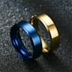 thumbnail image 4 of Anillo de banda Unisex, boda, baile, mujer, hombre, esposa, marido, joyería de mano, oficina, noche, vacaciones, diario, novio, novia, regalos Ropa, zapatos y accesorios Miscelánea Azul Taille 8 Qarigey AP010324-27B, 4 of 6