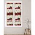 thumbnail image 2 of Red Plaid Christmas Window Privacy Film Stained Glass Window Film Decorative Windows Cover Static Windows Cling for Glass Door Truck Xmas Tree Vintage Winter Stickers for Bathroom 17.7"x78.7", 2 of 7