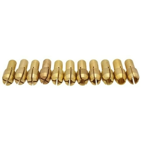 

CIQKKGG Fashion 11Pcs/Set Mini Drill Brass Collet Chuck Accessories for