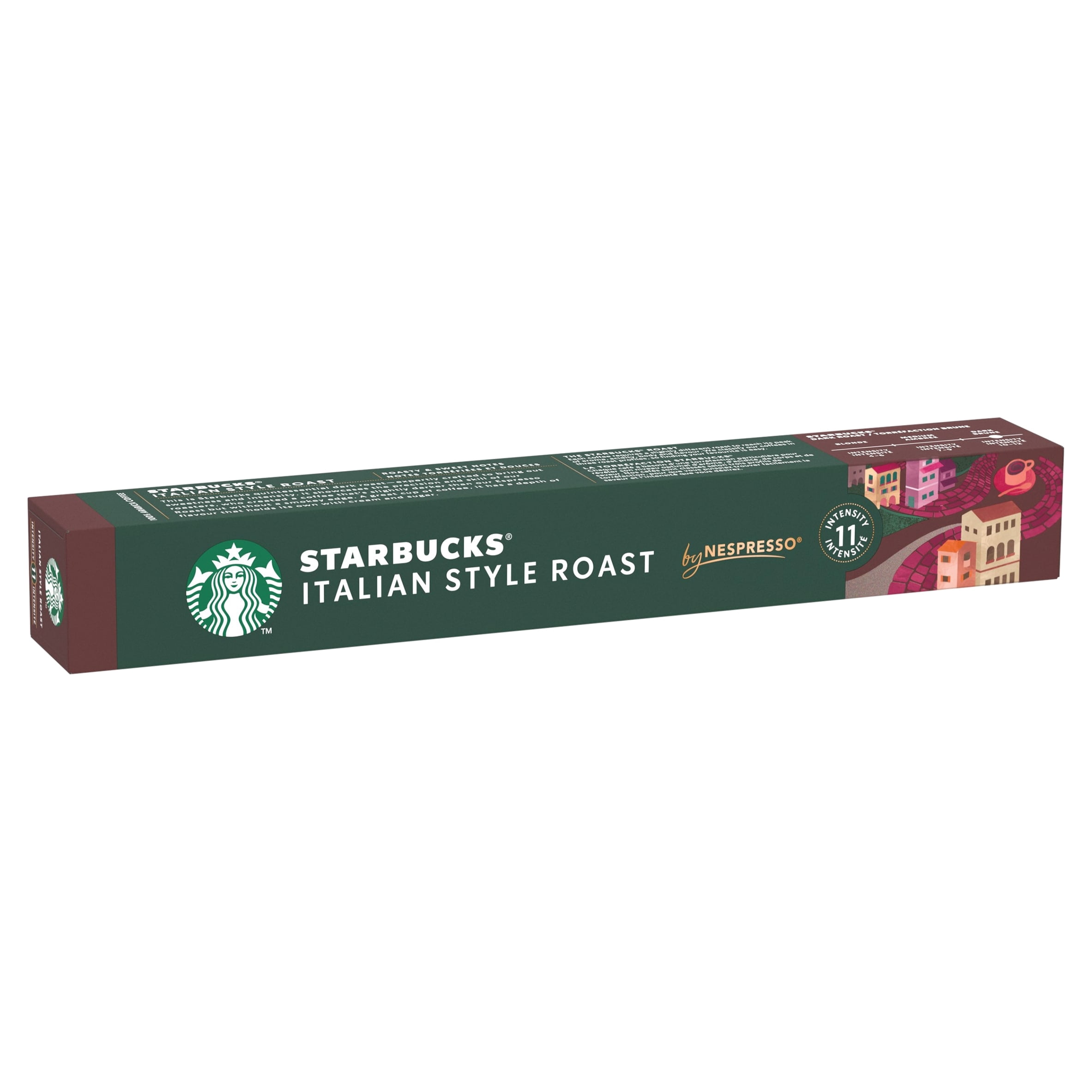 Starbucks by Nespresso Italian Style Roast 10 Coffee Pods 56g, Imported from Britain