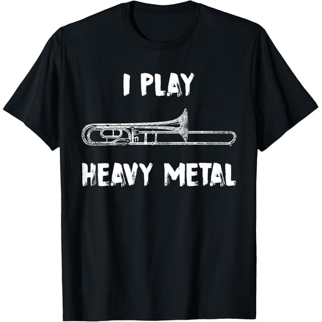 I Play Heavy Metal Funny Trombone Player Camiseta