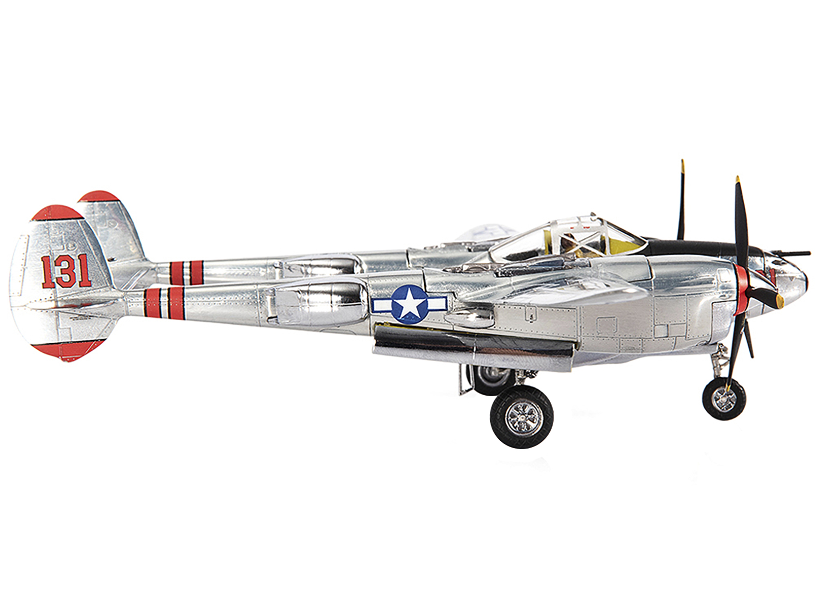 1944 Die Cast 1/72 Aircraft Lockheed P-38J Lightning D-Day Aircraft Action  Figur