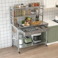 thumbnail image 1 of YODOLLA Table en Acier Inoxydable 48"x24 Pieds' avec Étagères et Tiroir, Table de Préparation Commerciale avec Tablettes Réglables pour Cuisine, Restaurant, Garage, 1 of 9