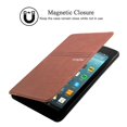 thumbnail image 4 of Mignova case for All-New Fire 7 Tablet (2017 7th Gen) - Ultra Slim Lightweight With Kick Stand Cover For All-New Fire 7 Tablet (7th Gen 2017 release) + Screen Protector Film and Stylus Pen (Brown), 4 of 6