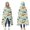 LightGreen Cartoon Dinosaurs, variant on Wearable Blanket,LightColorful BirdsFootprints Pattern Hooded Wearable Flannel Blanket for Adults & Teens,Winter Poncho Shawl Wrap Cape Cozy Anti-Pill,50"x60"