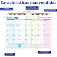 thumbnail image 2 of Calendario de Pared 2026-2027, Enero 2026 - Junio 2027, con Página de Lista de Tareas, 22 cm x 30 cm, Calendario de Gran Tamaño, para la Oficina, el Hogar y la Escuela, 2 of 3