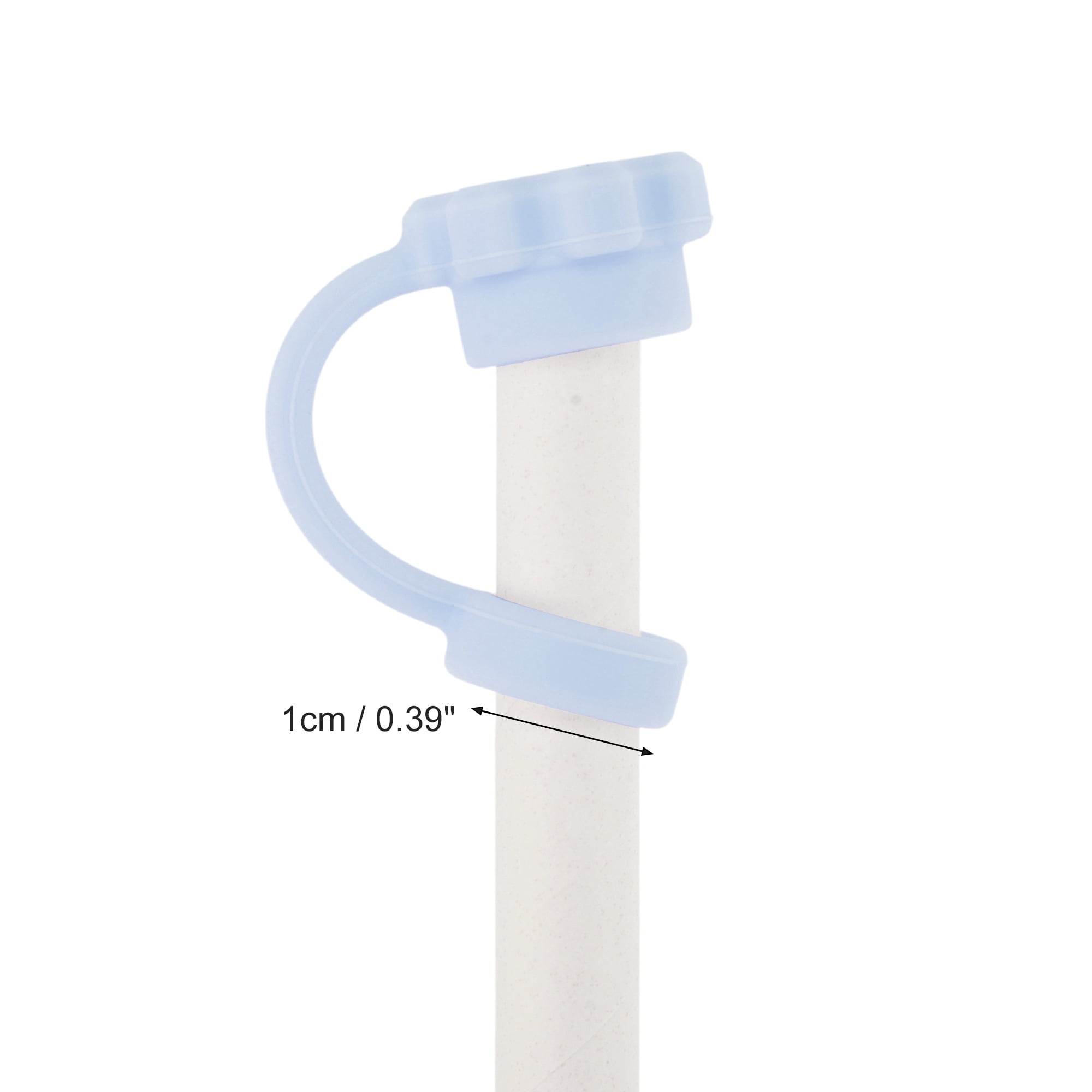 Unique Bargains Durable Dust-Proof 40oz Straw Cover Set of 4 Light Blue