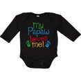 thumbnail image 3 of Inktastic My Papaw Loves Me Boys or Girls Long Sleeve Baby Bodysuit, 3 of 5