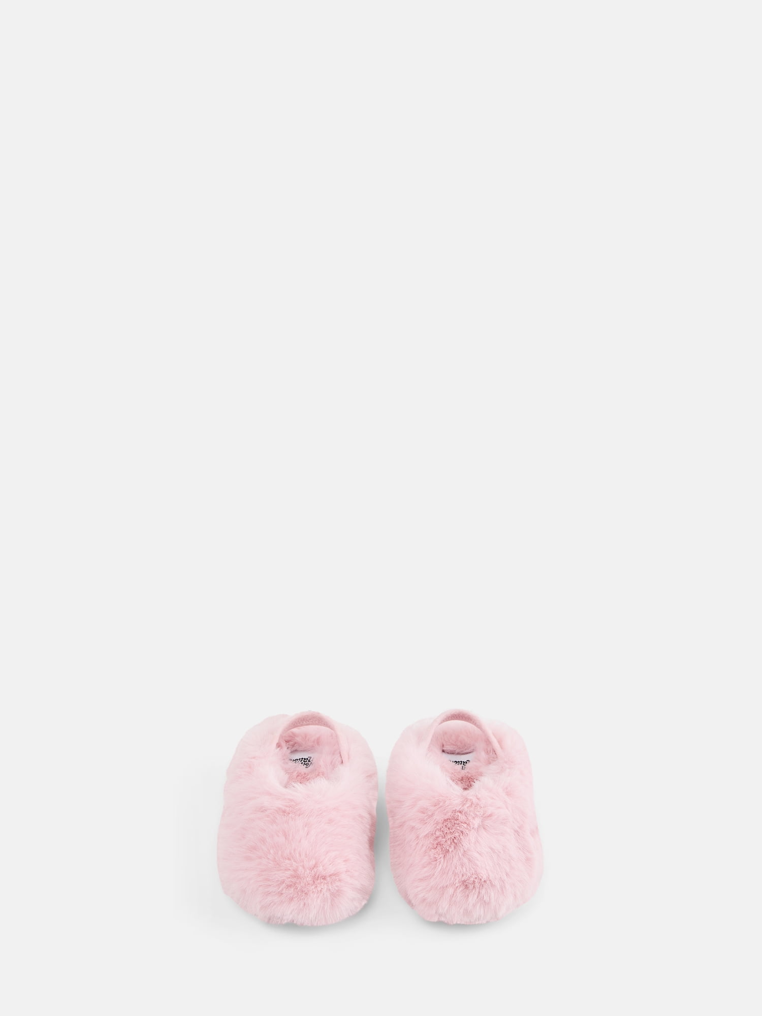 Wonder Nation Little and Big Girls Faux Fur Slingback Mules