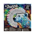 thumbnail image 7 of Sharpie Permanent Markers, Fine and Utra-Fine Point Markers Variety Pack, Assorted Colors, Includes 2 Coloring Pages, 27 Count, 7 of 7