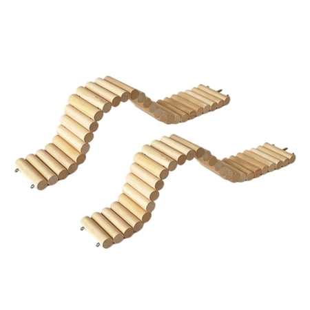 2x Hamster Bridge Toy Long Climbing Ladder for Dwarf Hamster Mice Mouse Gerbils