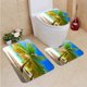 thumbnail image 1 of Juego de alfombras de baño de 3 piezas ABPHQTO Paraíso de vacaciones Alfombra de baño Alfombra de contorno y tapa de inodoro, 1 of 2