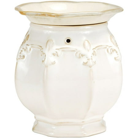 Better Homes and Gardens Fleur de Lis Wax Warmer, Cream