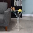 thumbnail image 2 of Coaster Home Furnishings Table d'Appoint Contemporain Rond à Dessus en Verre, 2 of 2
