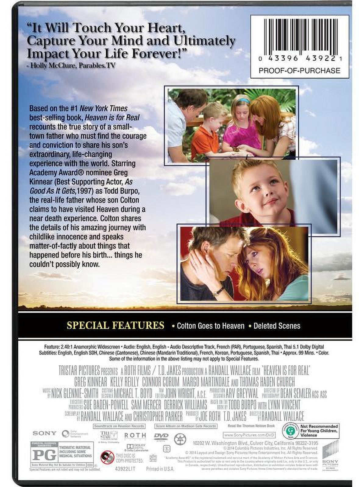 Heaven Is for Real (DVD Sony Pictures) - image 2 of 5