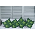 thumbnail image 6 of Ambesonne Funny Throw Pillow Cover 4 Pack, Frogs in Pond Lily Pad, 24", Hunter Green, 6 of 6