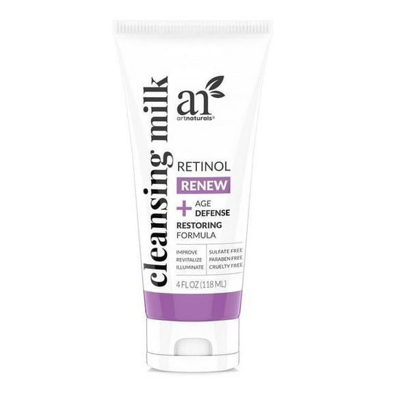 artnaturals Retinol Cleansing Milk, For All Skin Types, 4 fl oz (118 ml)