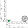 thumbnail image 6 of Gem Stone King 925 Sterling Silver Ring Nano Emerald Moissanite (1.21 Cttw), 6 of 7