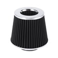 thumbnail image 4 of Black 3'' Inch Inlet Dia Vehicle Air Intake Filter Replacement Metal Round Tapered, 4 of 6