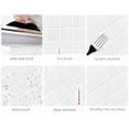 thumbnail image 5 of DEWOO Thick Square Kitchen Peel and Stick Backsplash Mosaic Tiles Square Self Adhesive Wall Tile Checkerboard Checkered Stickers,White (10-Sheet,12"x12"), 5 of 12