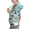thumbnail image 2 of Disketp Vintage Surf Van Beach Womens Casual Hoodies Crew Neck Long Sleeve Sweatshirts Pullover Tops-Medium, 2 of 7