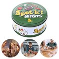 thumbnail image 2 of Spot It Game Animal Fun Cards Con Caja Metal Juguete Educativo (deportes), 2 of 6