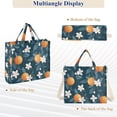 thumbnail image 6 of FORMRS Womens Corduroy Tote Bag Crossbody Shoulder Handbag with Pocket, Oranges Pattern, 6 of 7