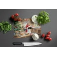 thumbnail image 3 of Cookies with Santa Claus Mrs. Claus Glass Cutting Board Large 12 in x 15 in, 3 of 5