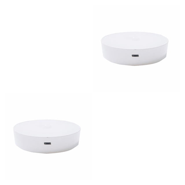 Wosthever LED Inalámbrico Pequeñas Luces Nocturnas Sensor Lodestone Luz USB Linterna Noche Luces Nocturnas Decoración Para El Hogar Lámpara luz blanca 2piezas
