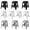Mixed color, variant on ICEEIF 5 Pack Stackable Classroom Stools, 18.8" Height White Plastic Nesting Stools, Portable Backless Flexible Seating for Classroom, School, Office, Home, Space-Saving Design