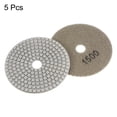 thumbnail image 3 of Uxcell 5 Packs 4" Grits 1500 Diamond Polishing Pads Wet/Dry for Stone Concrete Marble Quartz, 3 of 6