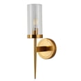 thumbnail image 4 of Bethel International Wall Sconce Antique Brass Metal & Glass, 4 of 4