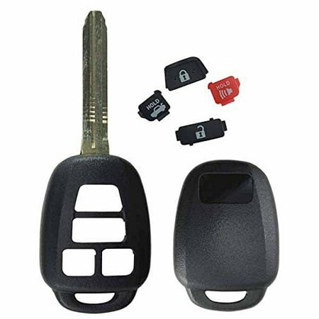 2001 Toyota Camry Keyless Entry - KeylessOption Keyless Entry Remote Uncut Car Key Case Fob Shell Replacement HYQ12BDM for Toyota Camry Corolla Rav4 Highland