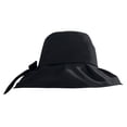 thumbnail image 3 of Lispipm Summer Beach Sun Hats for Women Wide Brim Ruffle Bow Hiking Caps 2026 Outdoor Vacation Hat for Ladies Hot Day Black, 3 of 5