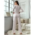 thumbnail image 2 of Fall/Winter Homewear Printed Set - Casual and Fashionable - Can Be Worn Outdoors, 2 of 7