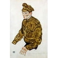 thumbnail image 2 of Schiele, Egon 13x18 White Modern Wood Framed Museum Art Print Titled - Russian Prisioner of War, 2 of 4