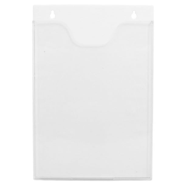 Soporte acrílico transparente para folletos, expositor para folletos, soporte de pared para folletos