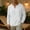 White, variant on Men's Summer T-Shirt Cotton Linen Hippie Shirt V-Neck Lazy Beach Yoga Top Size 4XL White