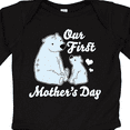thumbnail image 4 of Inktastic Our First Mothers Day with Polar Bears Boys or Girls Long Sleeve Baby Bodysuit, 4 of 5