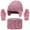 Pink, variant on QASIEATN Kids' Everyday Wear Accessories 3 Pcs Kids Winter Hat Gloves Scarf Set Solid Knitted Beanie Hat Neck Warmer Mittens Fleece Lined Set for Boys and Girls