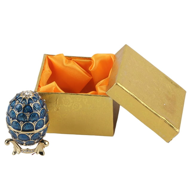 Oubit Trinket Box,Enameled Easter Egg Vintage Easter Egg Jewelry Box Enameled Easter Egg Box Next-Gen Design