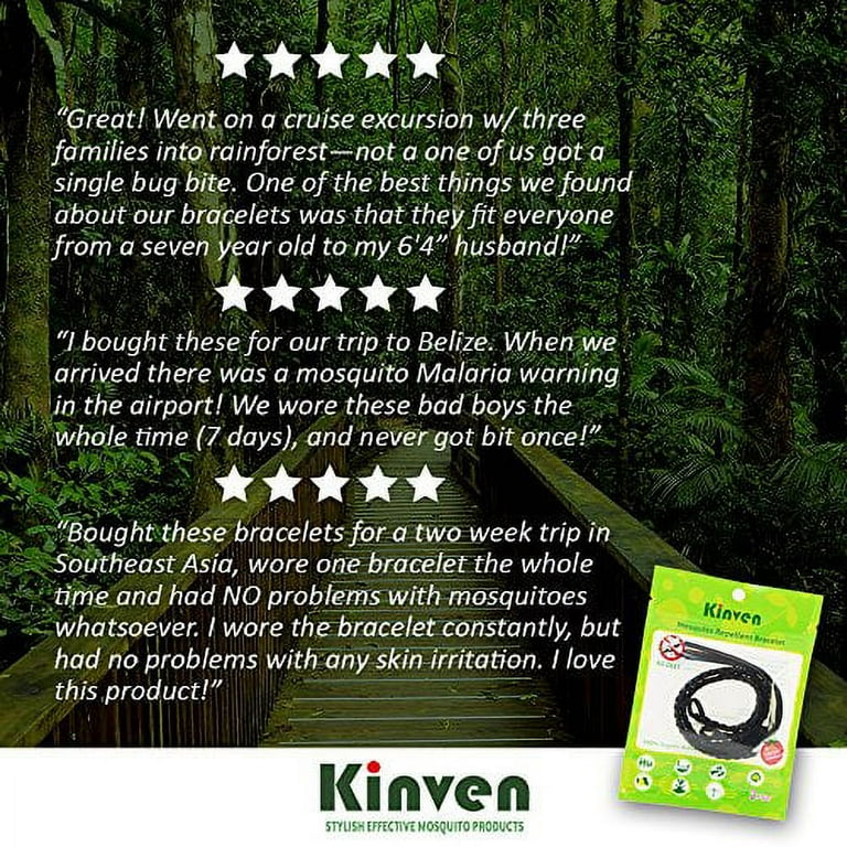 Kinven Original Mosquito Insect Repellent Bracelet Waterproof