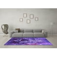 thumbnail image 3 of Ahgly Company Indoor Square Oriental Purple Industrial Area Rugs, 7' Square, 3 of 4